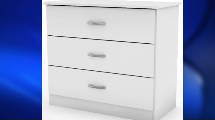 Three-drawer chests being recalled following fatality